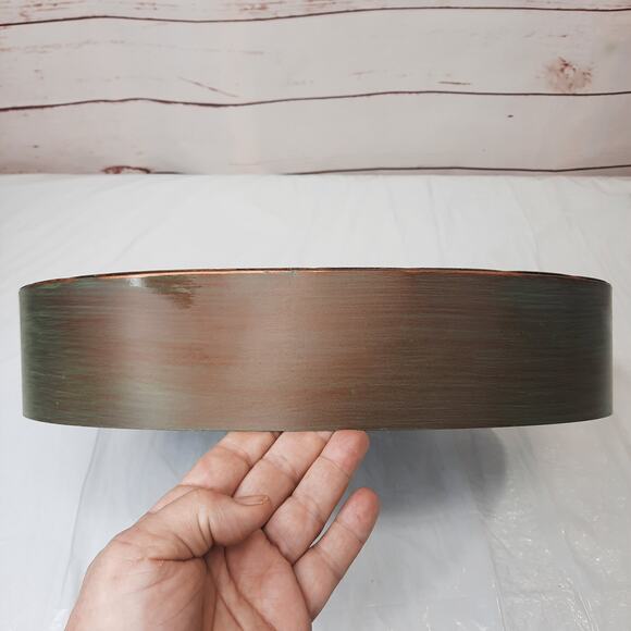 Metal Distressed‎ Hammered @ Symbol At Sign 15.5" Copper Color w/ Green Patina - Picture 2 of 6